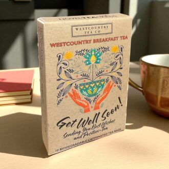 Westcountry Breakfast Tea Get Well Soon novelTEAcard Gift - Sent Direct to Recipient