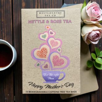 Nettle and Rose Tea Happy Mothers Day novelTEAcard Gift - Sent Direct to Mum